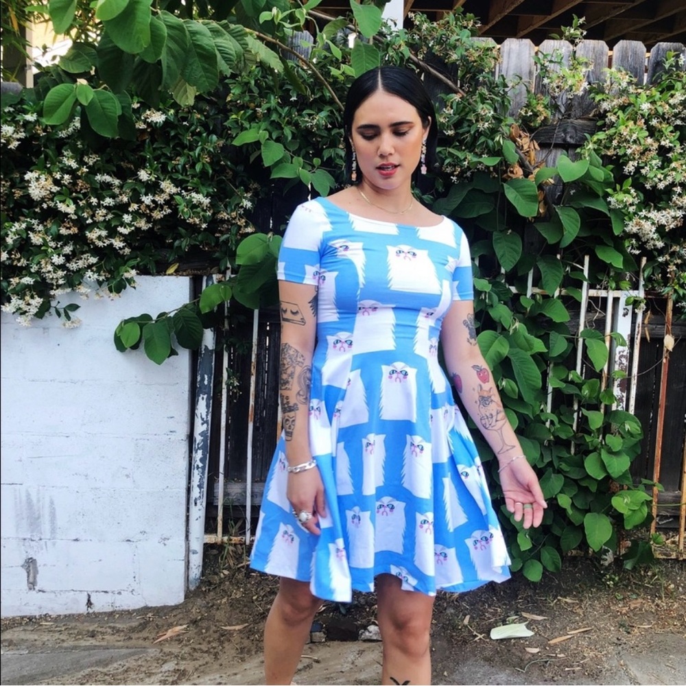 Nooworks Grumpy Cat Cha Cha Dress NWT